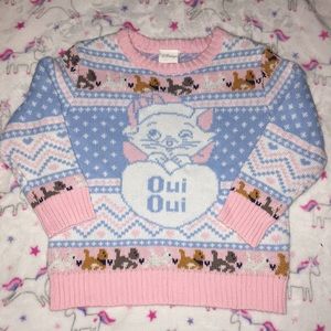 Disney Marie Fair Isle Knit Pullover Sweater